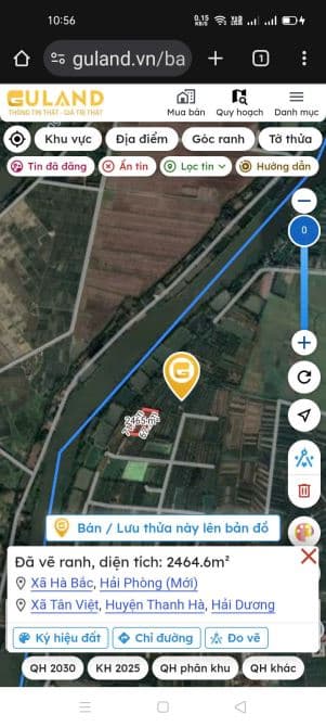 Cần bán lô đất xã Tân Việt, huyện Thanh Hà, Hải Dương