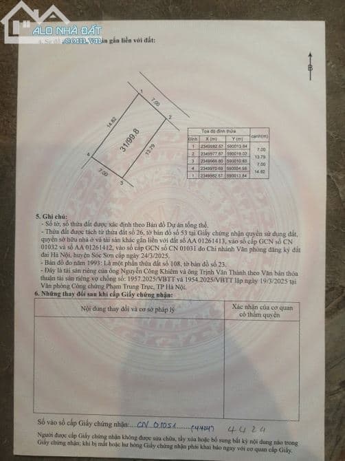 Bán Đất Khu Đồng Trầm - Tiên Dược, Sóc Sơn