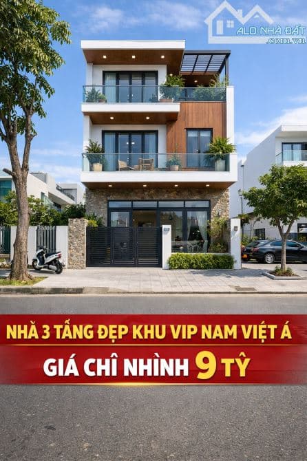 Bán nhà 3 tầng mặt tiền Dương Tử Giang, Đà Nẵng - 100m2 - 9.6 tỷ